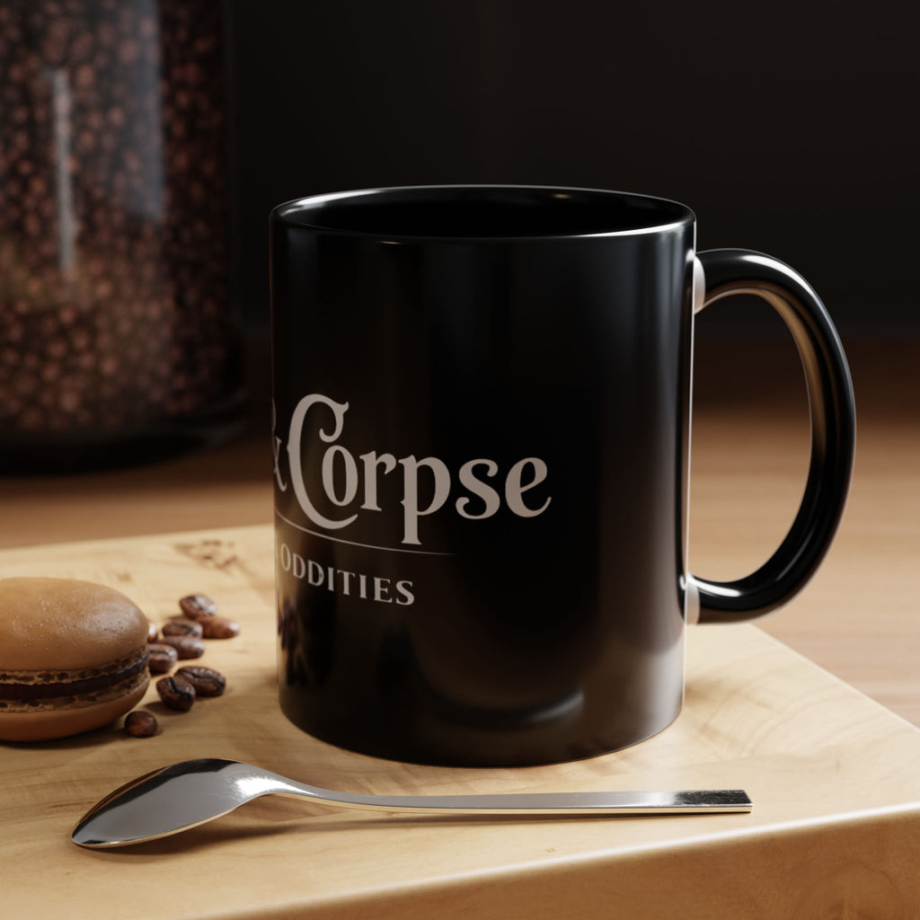 Curio & Corpse Occult Coffee Mug — Black Gothic 11/15oz Accent Mug
